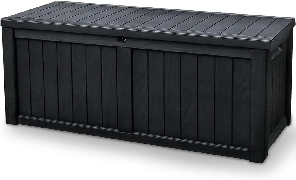 Patiowell 120 Gallon Deck Box, Waterproof Resin Large Outdoor Deck Storage Box for Patio Furnitur... | Amazon (US)
