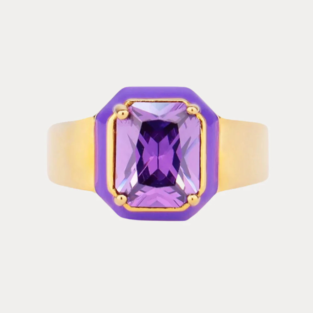 Cushion Ring - Amethyst | BuDhaGirl