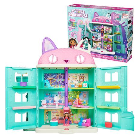 Gabby’s Dollhouse, Purrfect Dollhouse with 2 Toy Figures, 8 Furniture Pieces, 3 Accessories, 2 ... | Walmart (CA)