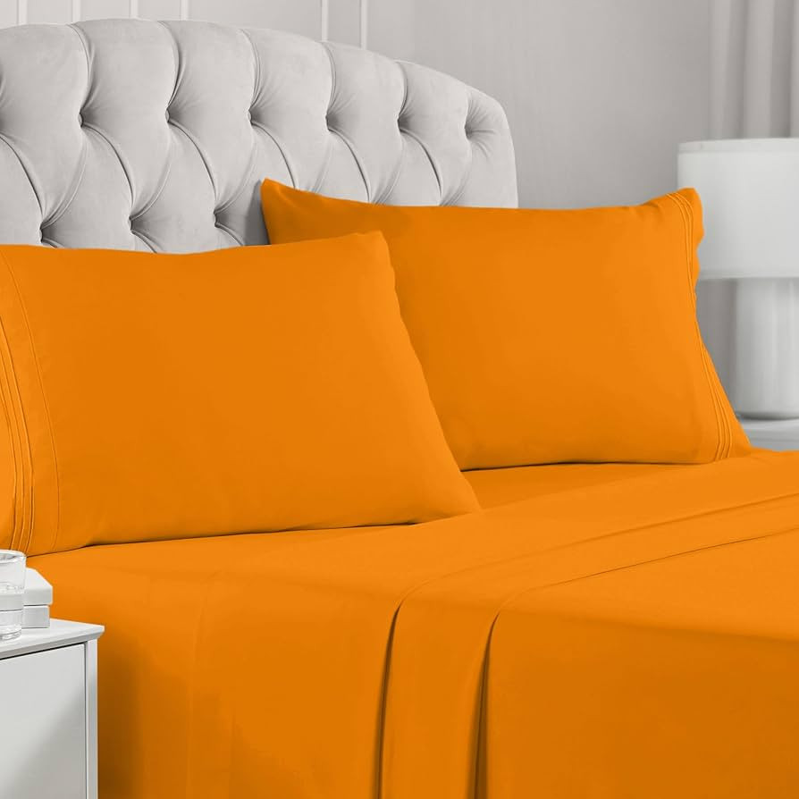Iconic Sheet Set In Persimmon | Amazon (US)
