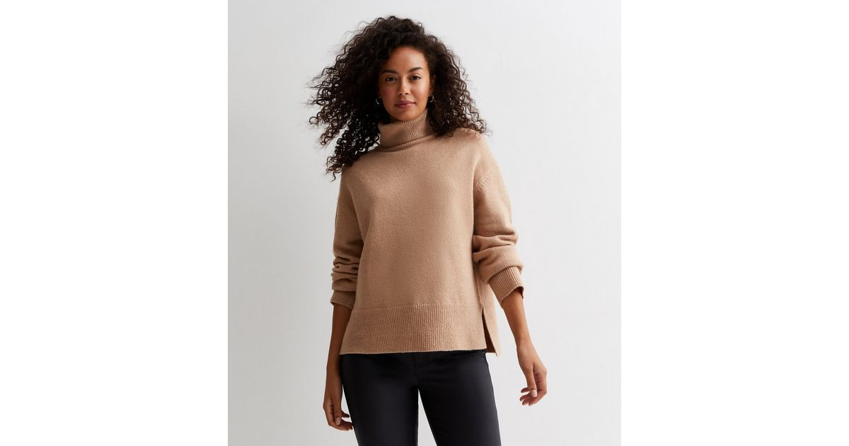 Tall Camel Knit Roll Neck Jumper
						
						Add to Saved Items
						Remove from Saved Items | New Look (UK)