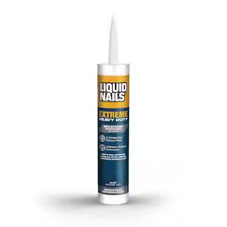 Extreme Heavy Duty 10 oz. White Interior and Exterior Construction Adhesive | The Home Depot