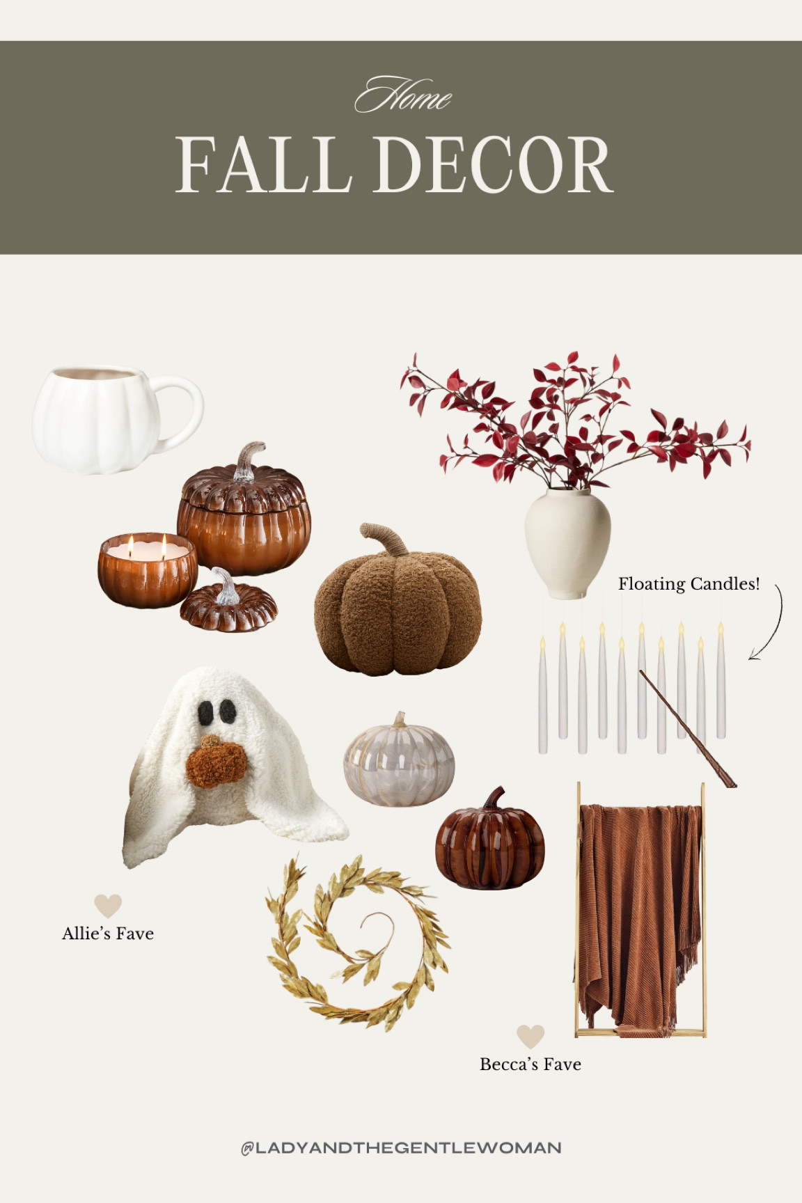 Recent home purchases / pumpkin candles / fall decor / floating candles / pumpkin pillow / ghost pillow / pumpkin mugs / glass pumpkin / cozy chenille blanket / cozy fall blanket / dried florals /  

#LTKhome #LTKSeasonal #LTKsalealert