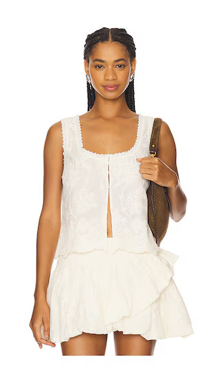 Jenna Top in Cream | Revolve Clothing (Global)