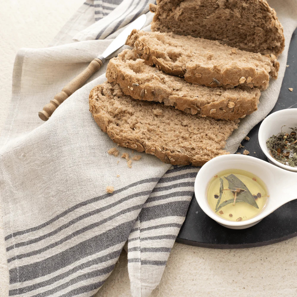 Demet Linen and Cotton Kitchen Towel | The Loomia