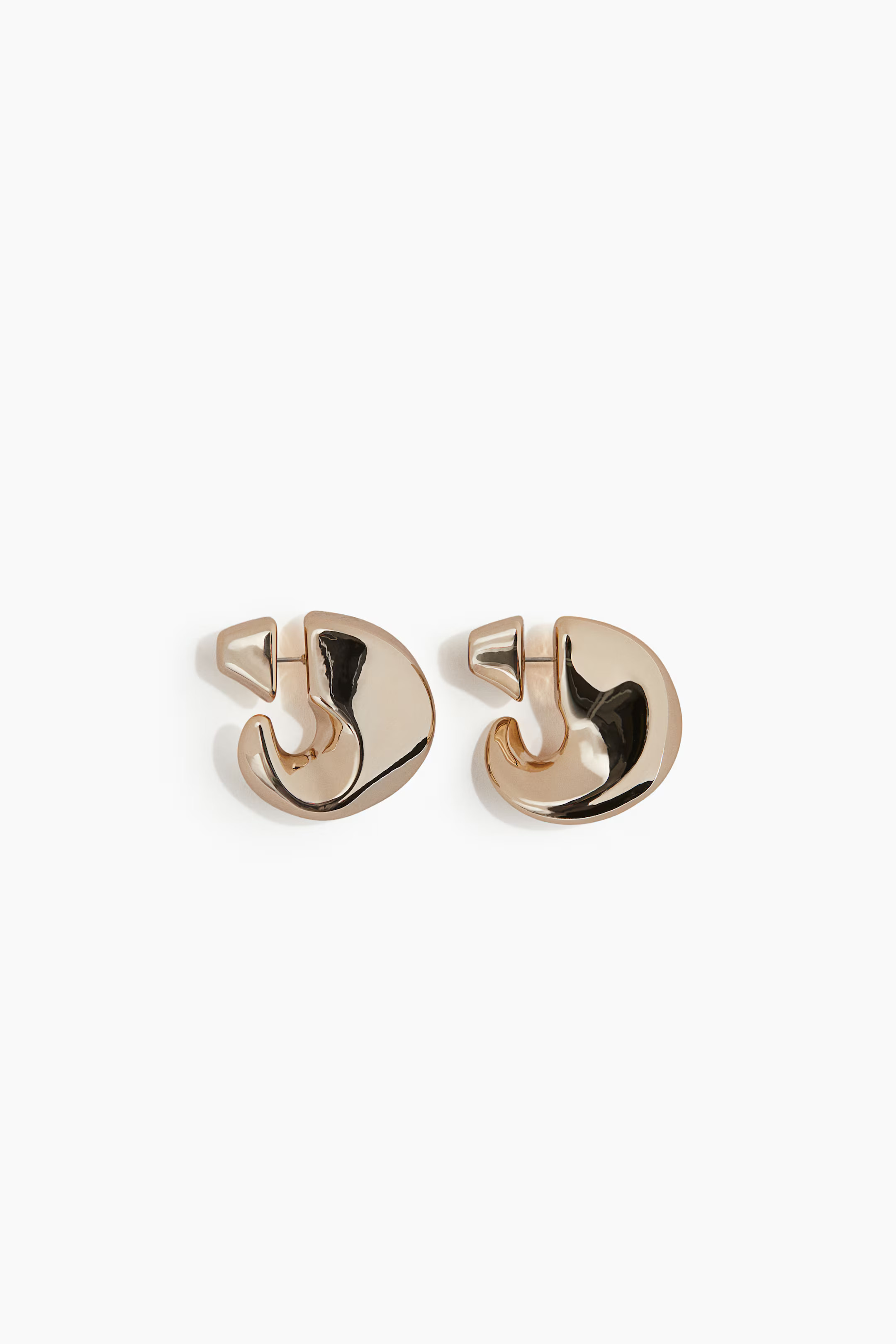 Chunky Hoop Earrings - Gold-colored - Ladies | H&M US | H&M (US + CA)