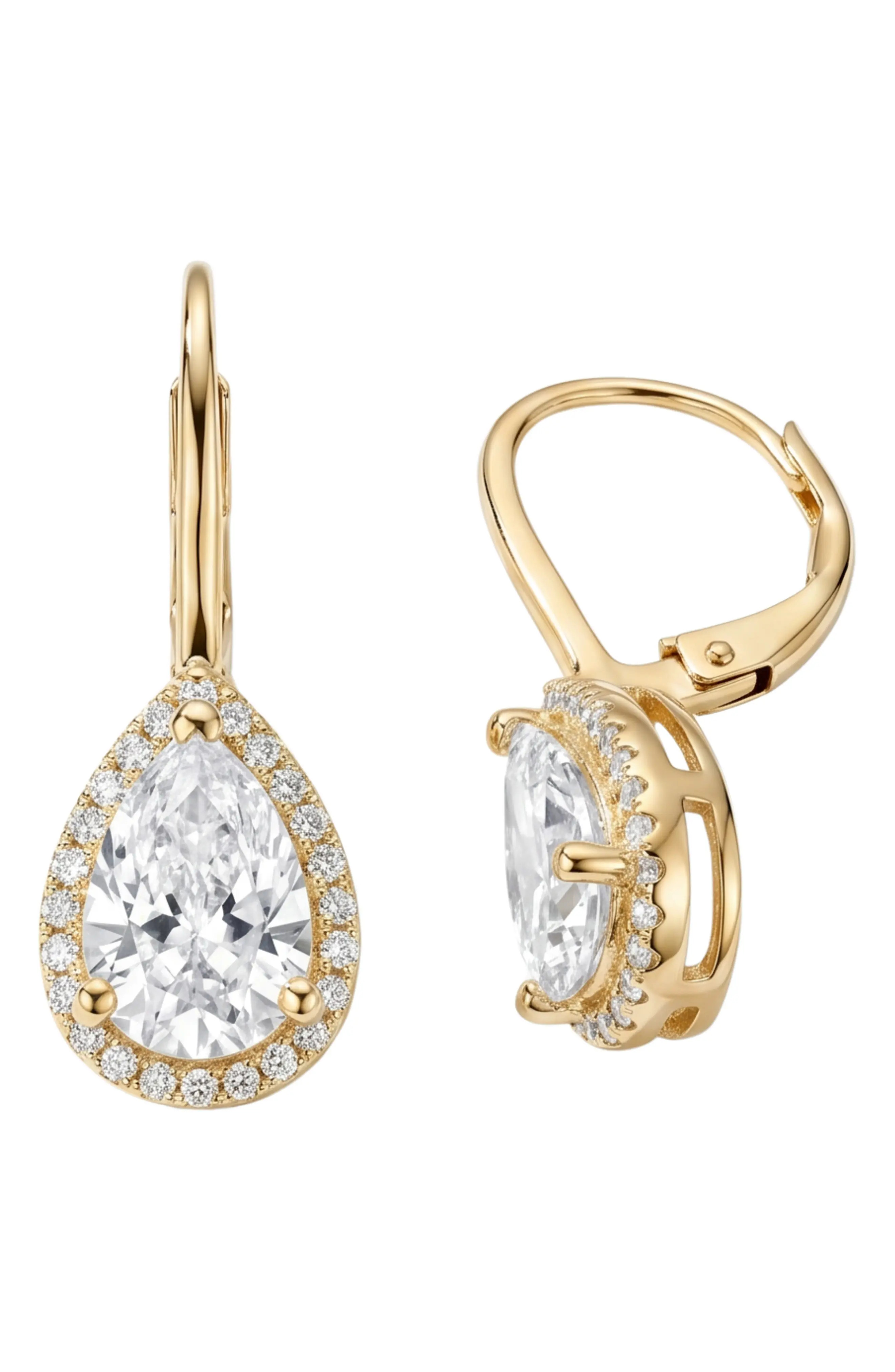 Teardrop Cubic Zirconia Drop Earrings (Women) | Nordstrom | Nordstrom