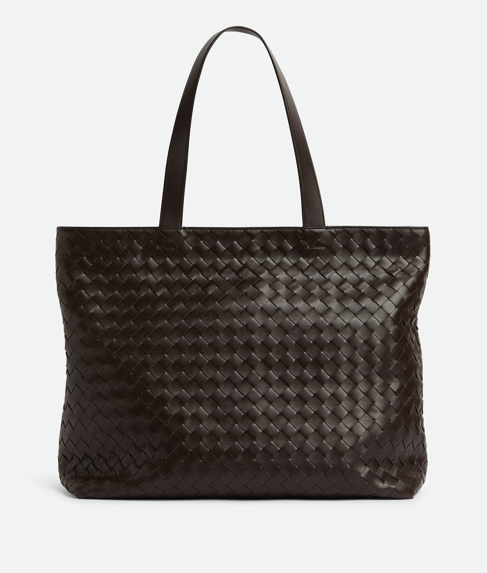 Bottega Veneta® Men's Large Intrecciato Zipped Tote in Fondant. Shop online now. | Bottega Veneta