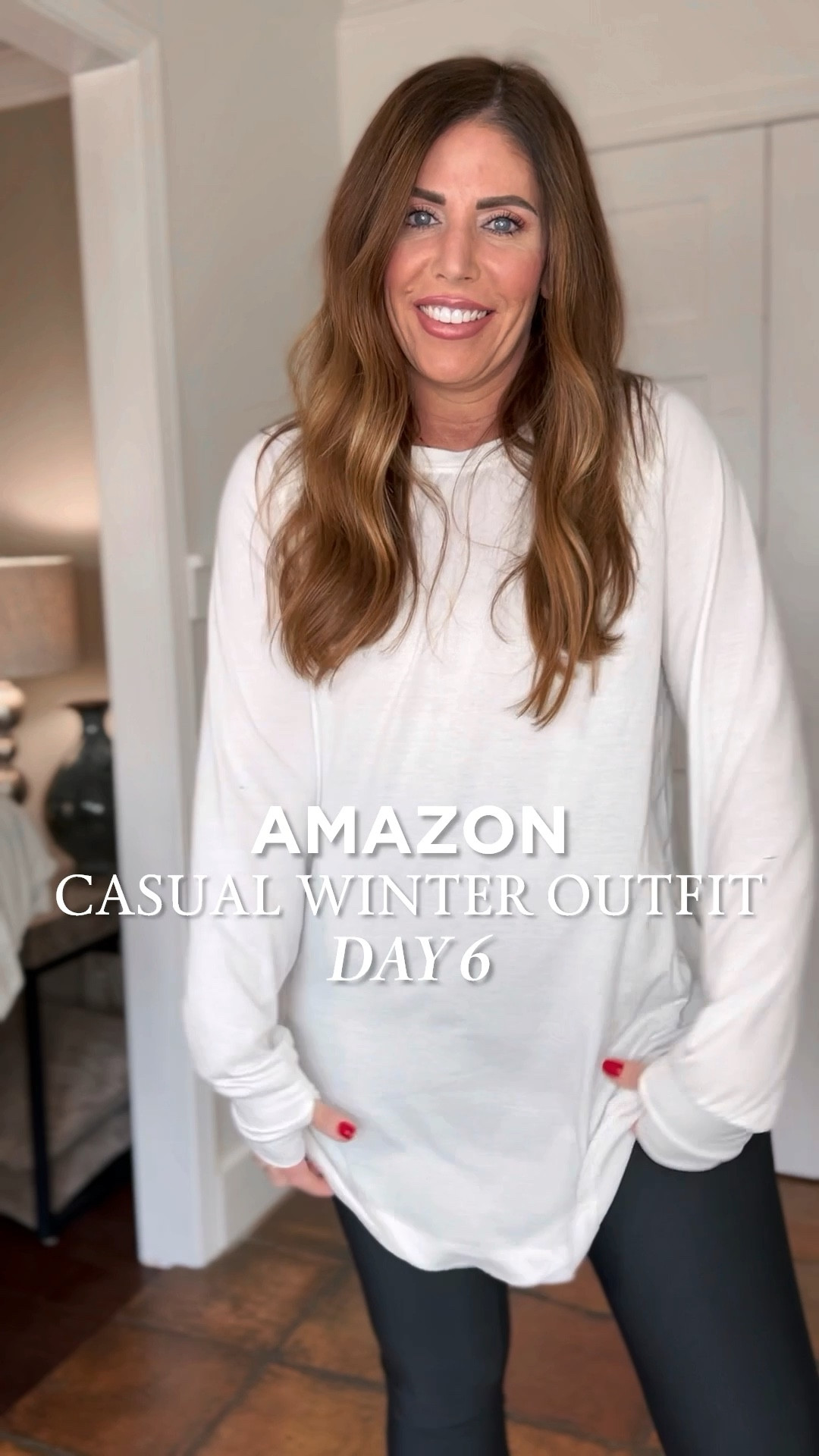 Amazon casual winter outfit: day six

Keeping it super casual with this one. I’m wearing my favorite fleece lined leggings, long layering tee (which is a look for less to the free people shirt) and this new micro fleece Sherpa pullover. I am so amazed at the quality. It’s probably my favorite pullover I’ve gotten to date! I sized up to an extra large because of the Length.

It comes in several colors and it is $39.99
My cozy Teddy carry all bag from free people is still in stock and under $100





#LTKfindsunder50 #LTKstyletip #LTKover40