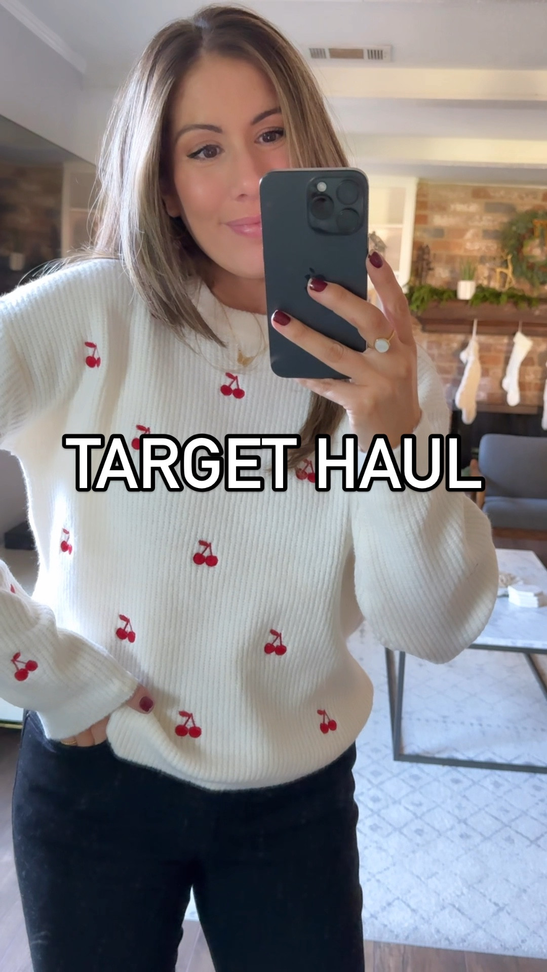 New from Target 🎯 

This cherries embroidered cream sweater is just the right amount of adorable.  Paired with Levi’s high rise 724 flare jeans in size 29 - does have some stretch 

#LTKStyleTip #LTKFindsUnder50 #LTKWatchNow