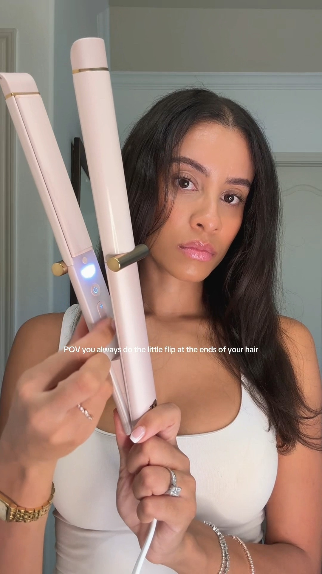My fave hair straightener that also curls! (Round exterior hot plates) #hairstyle #straightener #hair #christmasgift