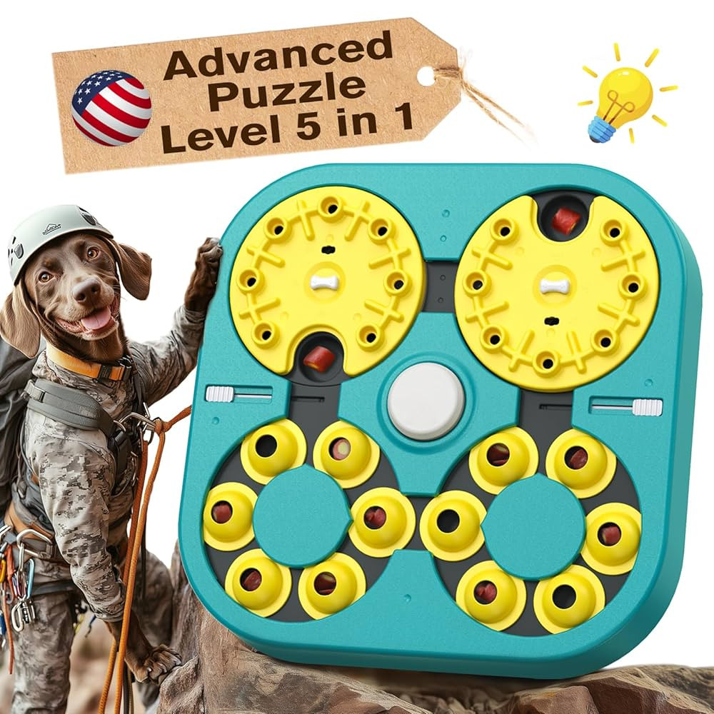 KADTC Level 5 in 1 Hard Advanced Dog Puzzle Toy for Small/Medium/Large Smart Dogs Expert Challeng... | Amazon (US)