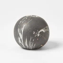 DECO BALL_Marble Matt Deco Ball / Black/White | Bed Bath N' Table