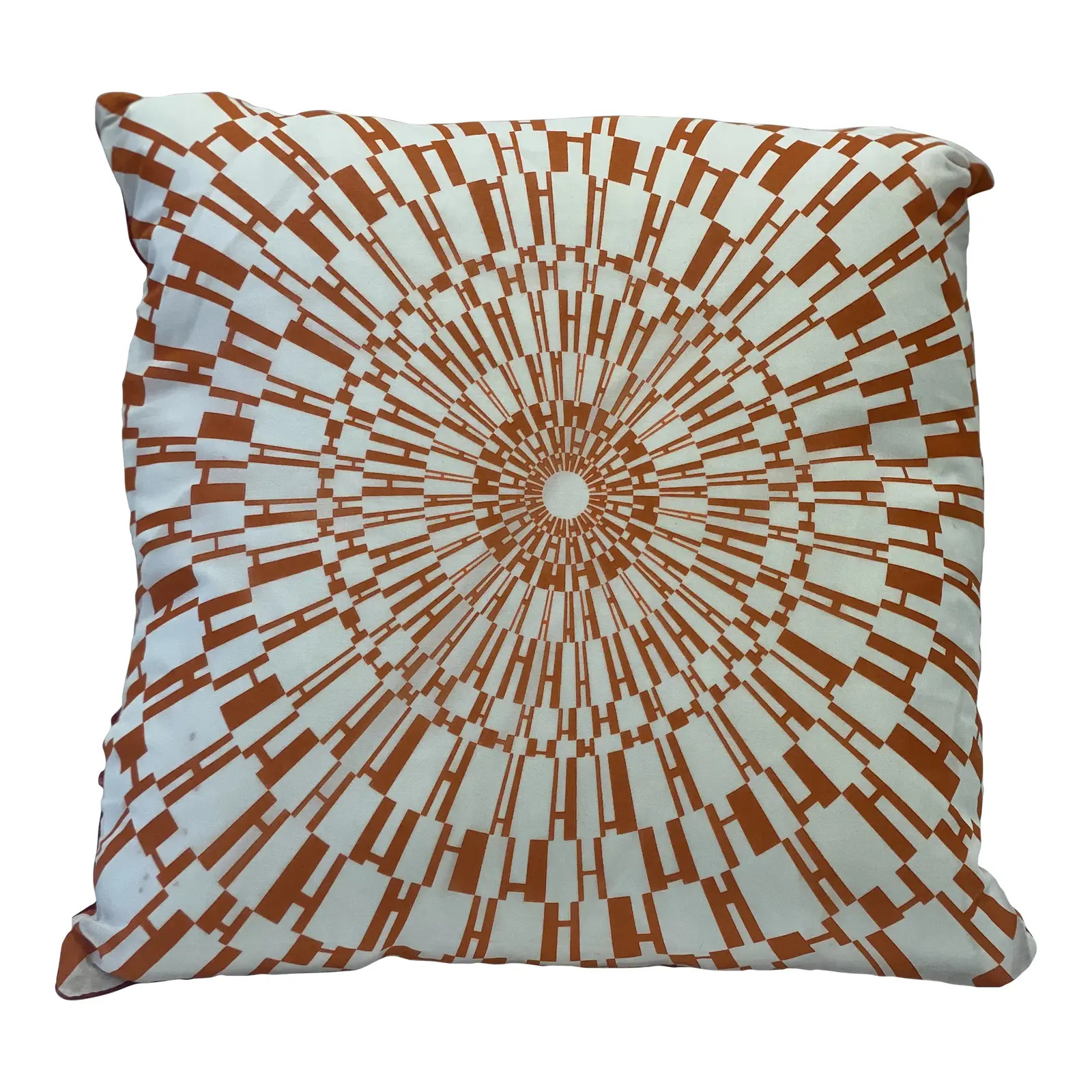 "H" Hermes Scarf Pillow | Chairish