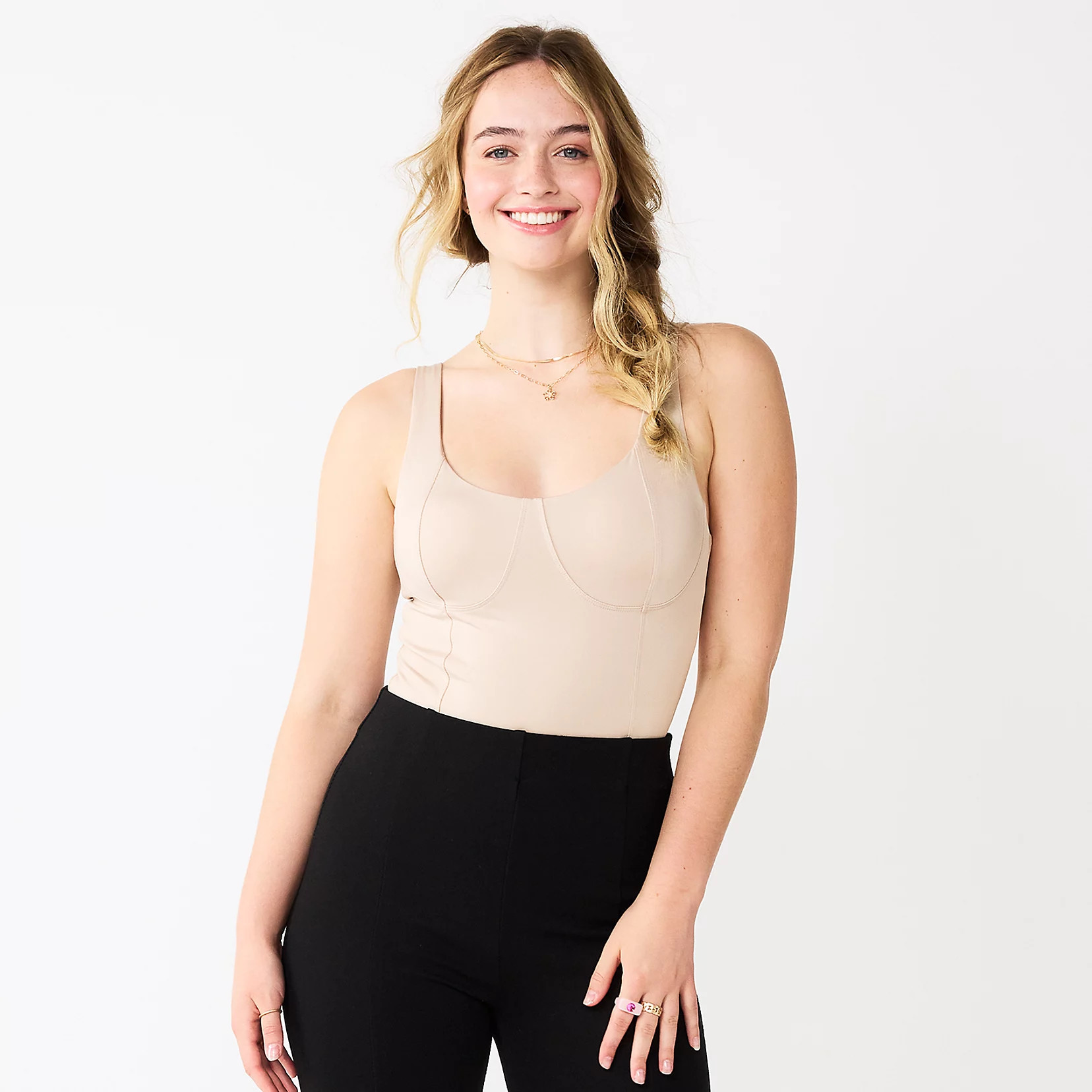 Juniors' SO® Bustier Seamed Bodysuit | Kohls | Kohl's
