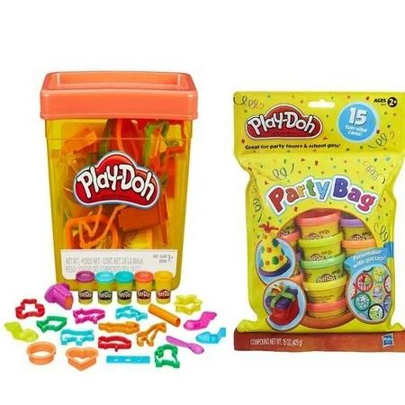 Play-Doh Fun Tub + PlayDoh 15 colorful Dough Cans Party Bag + Stickers Set | Walmart (US)