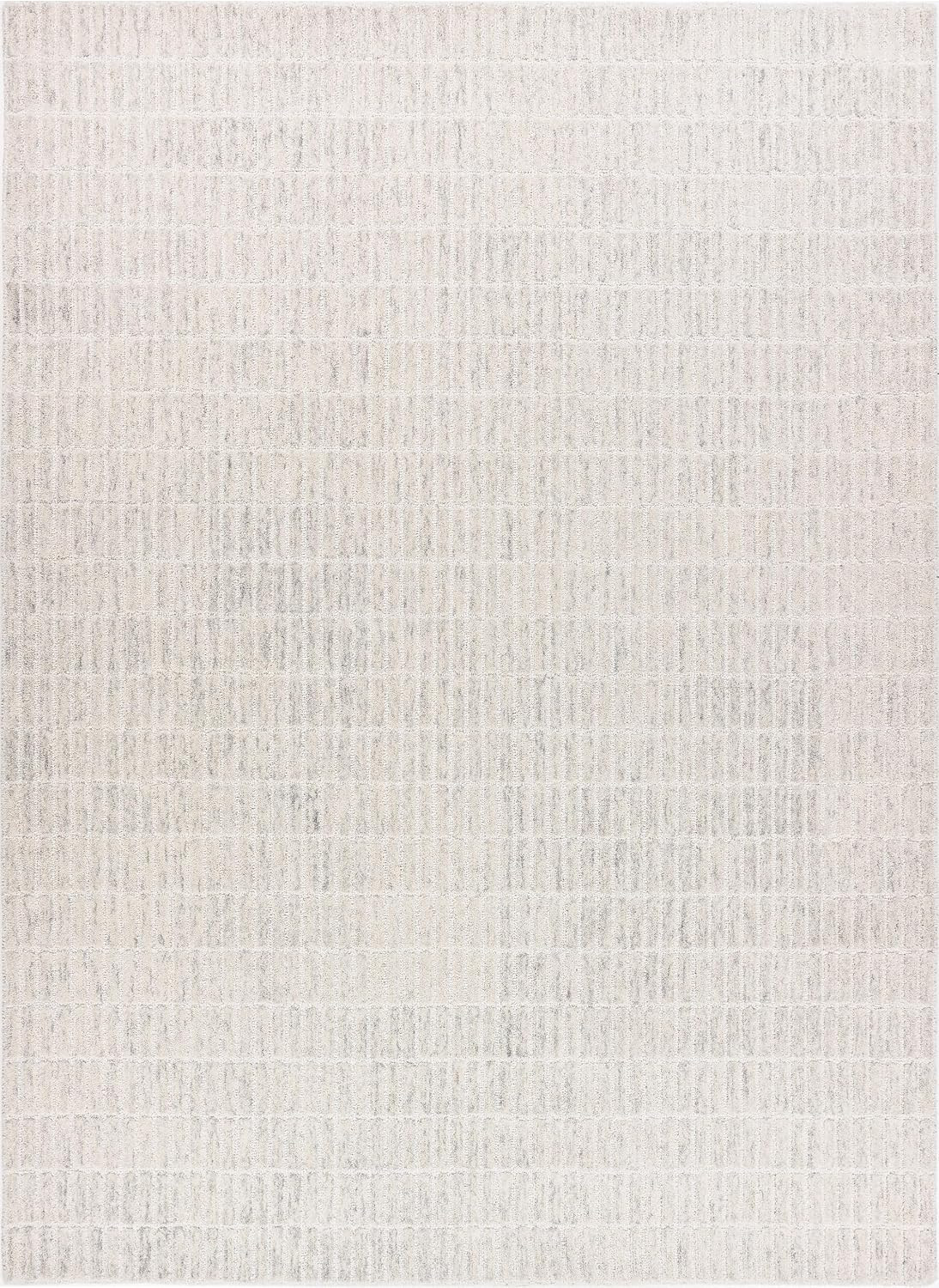 Hand-Tufted 100% Wool Area Rug – Unique Modern Geometric Grid Pattern, Soft Plush Textured Carpet for Living Room, Bedroom, Dining Room & Entryway (Grey, Beige, 6' x 9') | Amazon (US)