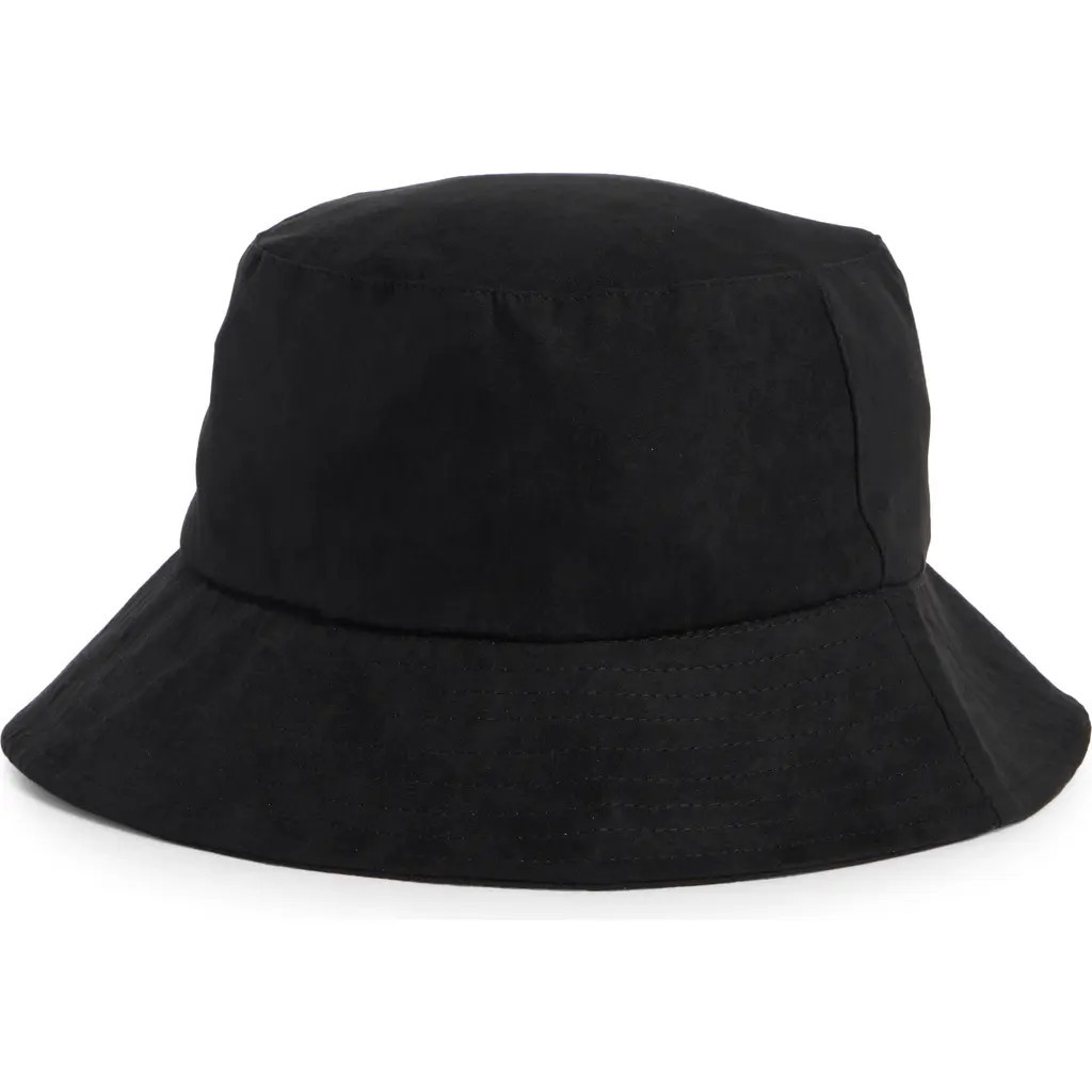 Nordstrom Faux Suede Bucket Hat in Black at Nordstrom | Nordstrom
