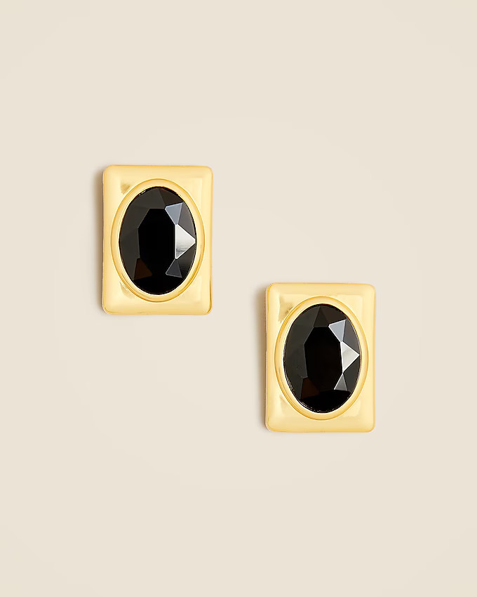 Oversized crystal-embellished studs | J. Crew US