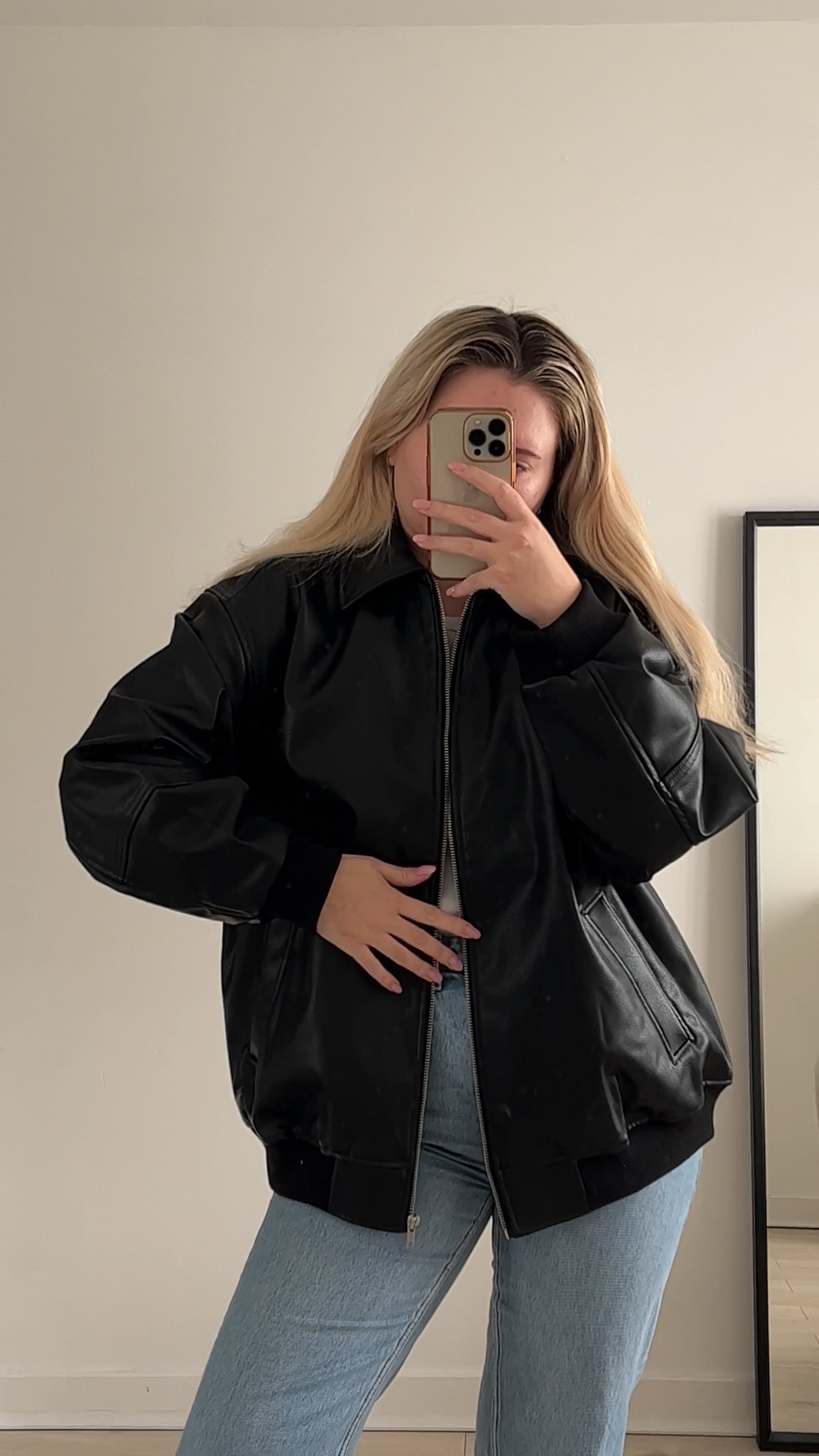 the must have spring bomber faux leather oversized jacket 🖤

#LTKeurope #LTKstyletip #LTKSeasonal