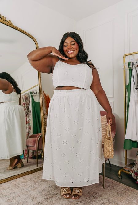 Seriously, how cute is this two piece set?! Perfect for a picnic, brunch, garden party, tea time, you name it✨💐

I’m wearing a 2X.

plus size fashion, white dress, spring mini dress, hand bag, sandals, steve madden, curvy, vacation#LTKxTarget

#LTKfindsunder50 #LTKfindsunder100 #LTKplussize