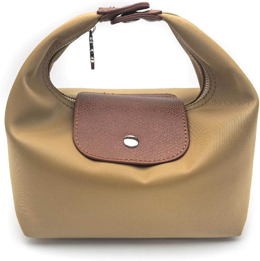Convertible Mini Lunch Box Shaped Purse Women Small Underarm Bag with 2 Straps, Zipper Closure Mi... | Amazon (US)