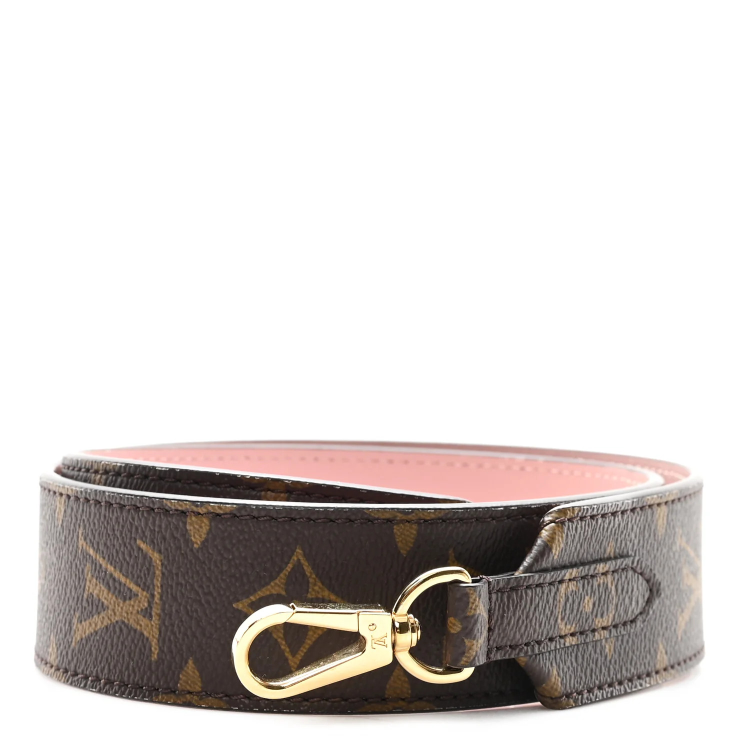 Monogram Adjustable Bandouliere Shoulder Strap Rose Ballerine | FASHIONPHILE (US)