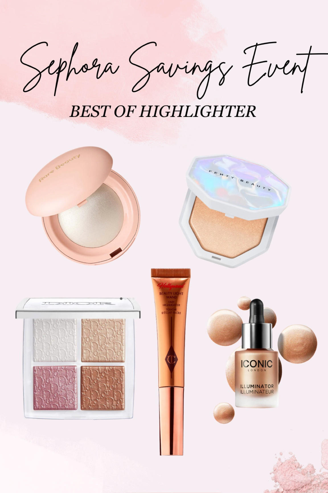 Happy Sephora Holiday Sale!!! 🖤Wanted to share my picks for best of highlighters! 

Rouge members can start shopping 20% off site wide today! Use code: SAVINGS at check out!  

#LTKHoliday #LTKSaleAlert #LTKBeauty