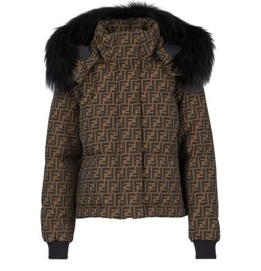 Canvas down jacket - FENDI | 24S US
