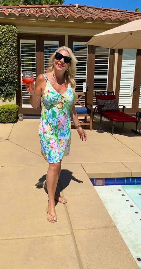 Get poolside ready, glamorous and yet covered up with a #tommybahama spa dress. 
Flattering, A line shape, stretchy and water-friendly, this dress has pockets too! 
MyFriendDeirdre   poolside. Coverup 

#LTKSeasonal #LTKstyletip