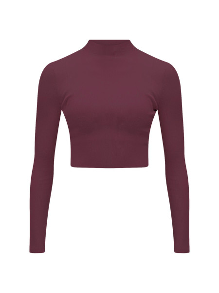Ribbed-Knit Twist-Back Mockneck Sweater | Lululemon (US)