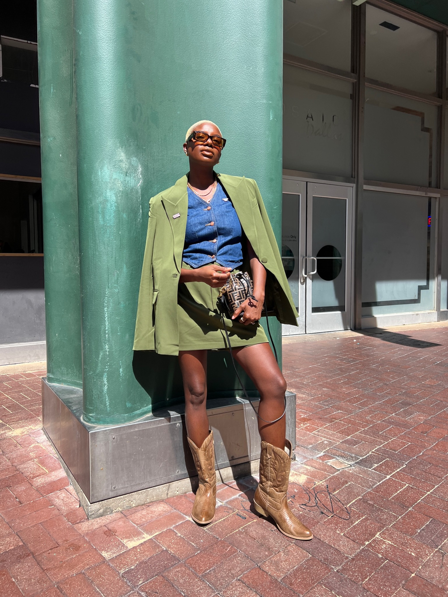 open lace back dress Boden Cecily Belted Long Sleeve Cotton Corduroy Midi Dress in Woodland Green at Nordstrom, Size 2