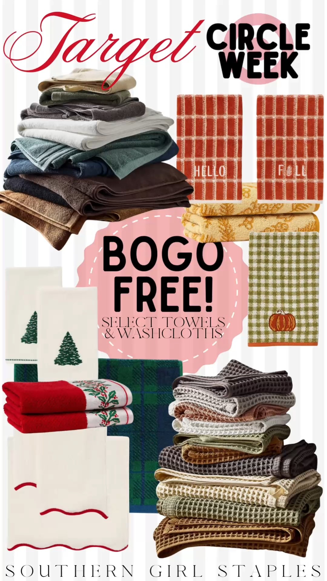 Refresh your towels with this Target Circle deal (10/7)! BOGO free— even on the viral Casaluna waffle towels 😍

#LTKSeasonal #LTKHome #LTKSaleAlert