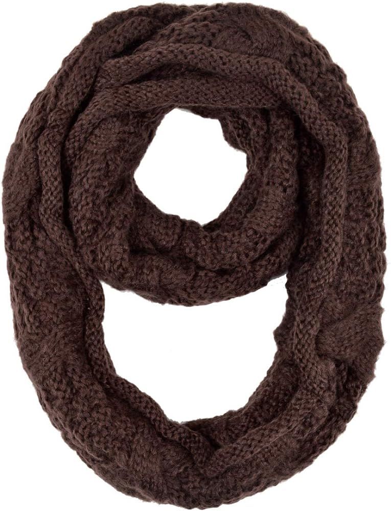 TrendsBlue Premium Winter Thick Infinity Twist Cable Knit Scarf - Diff Colors Avail. | Amazon (US)