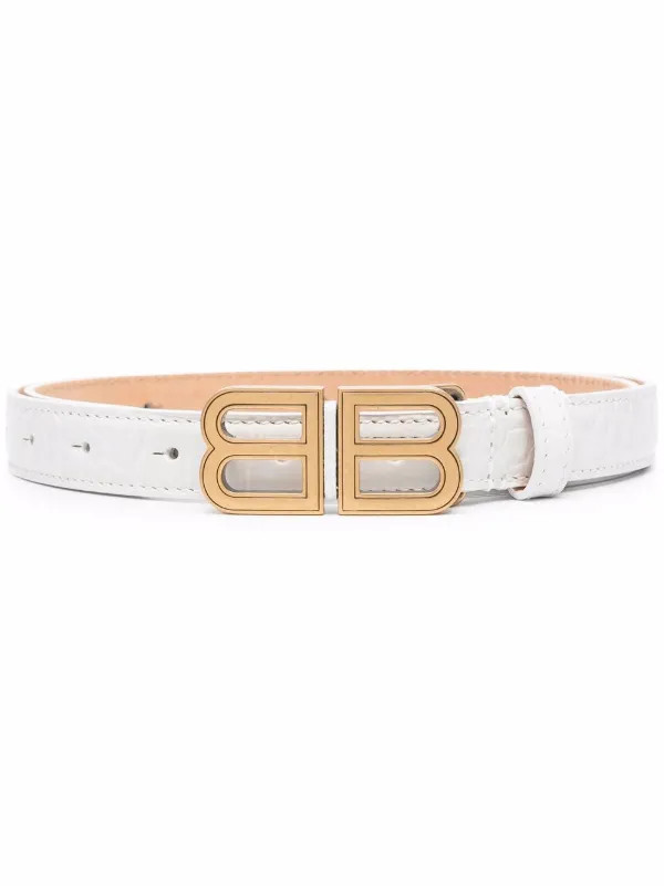 BB Hourglass embossed leather belt | Farfetch Global