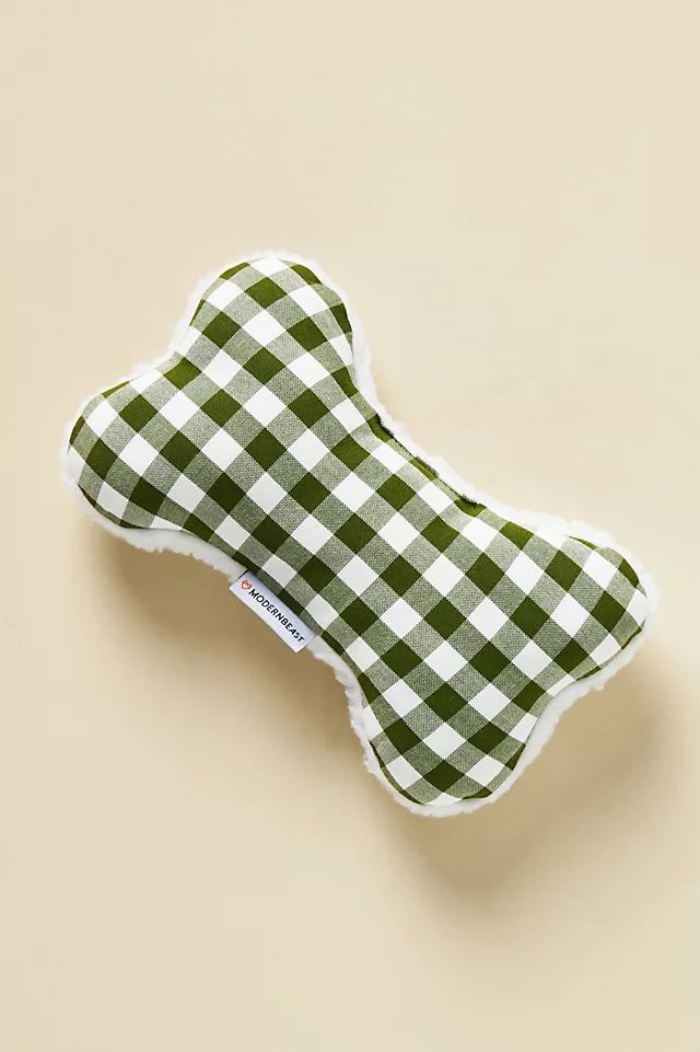 Gingham Bone Lavender Dog Toy | Anthropologie (US)