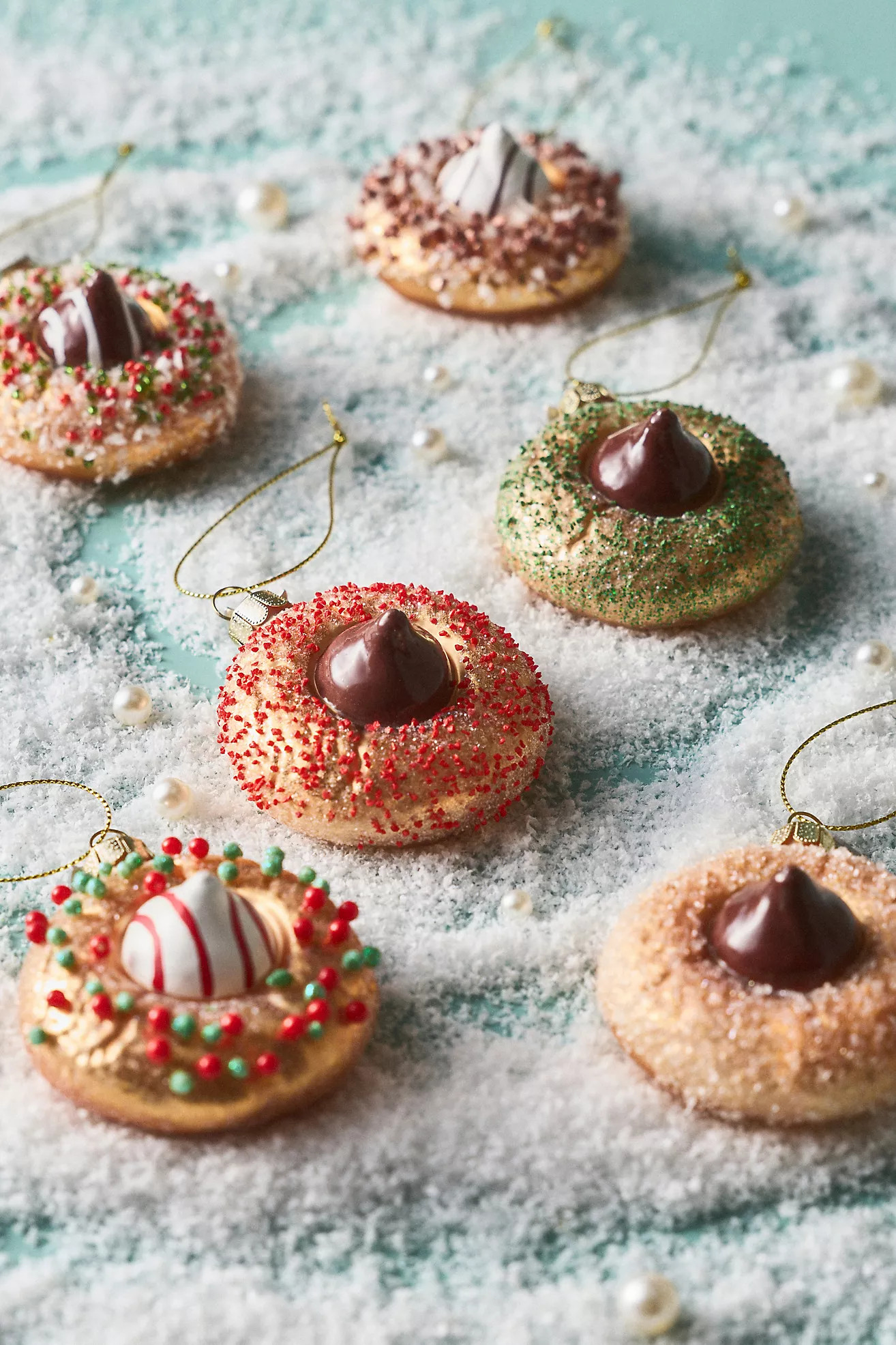 Peanut Butter Blossom Ornaments, Set of 6 | Anthropologie (US)