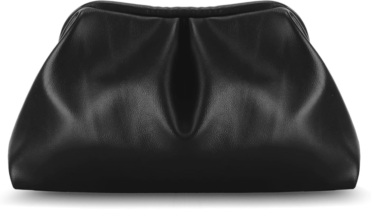 Emprier Soft Vegan Leather Clutch Purse for Women Dumpling Bag Pleated PU Evening Handbags for We... | Amazon (US)