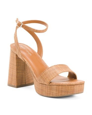 Slade Heeled Platform Sandals | TJ Maxx