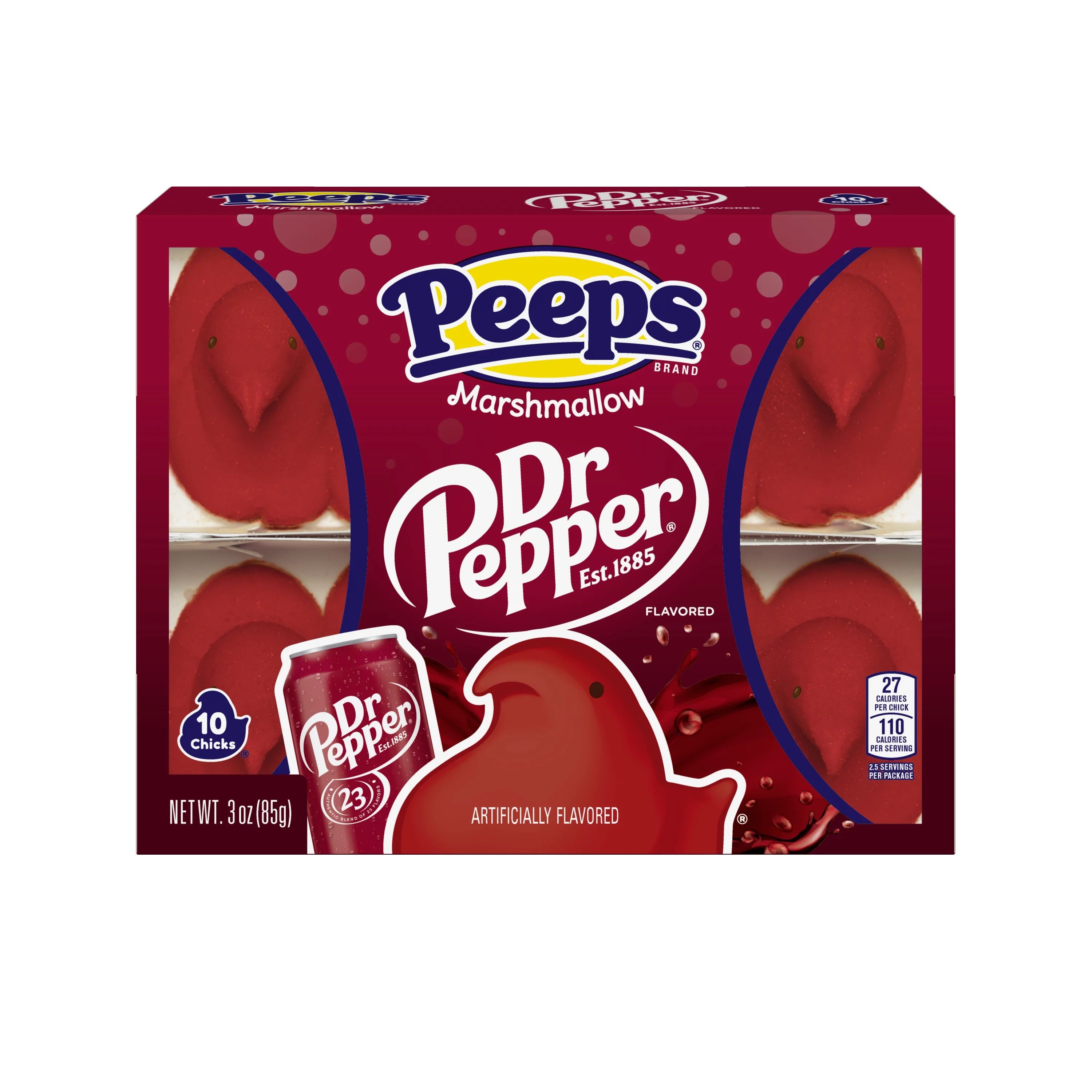 PEEPS® Dr Pepper Flavored Marshmallow Chicks, 10 Count (3.0 Ounces) | Walmart (US)