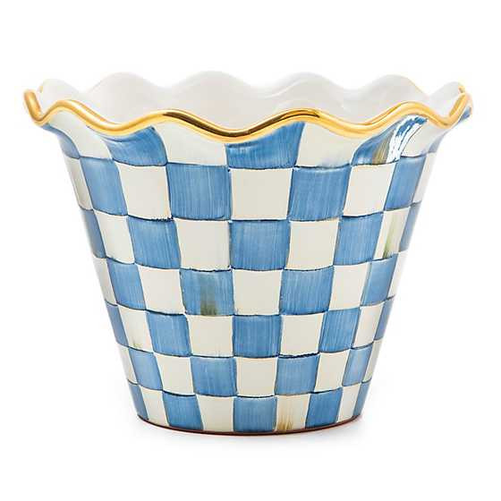 Royal Check 8" Ceramic Garden Pot | MacKenzie-Childs