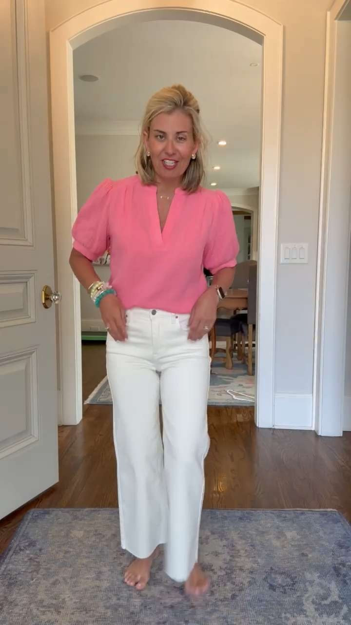 Shop my Avara favorites up to 50% off almost everything now through 5/25!! I’m pretty sure I have every color in the Tammy top that Avara has ever made. It’s just classy and effortless paired with this year round ecru jean. I’m in small top, 26 jean & 8 sandal.  

 #LTKootd #LTKSaleAlert