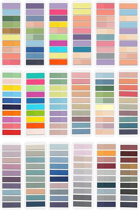 ELII 3600pcs Book Tabs,Writable Translucent Tabs for Annotating Books,Transparent Sticky Notes Pa... | Amazon (US)