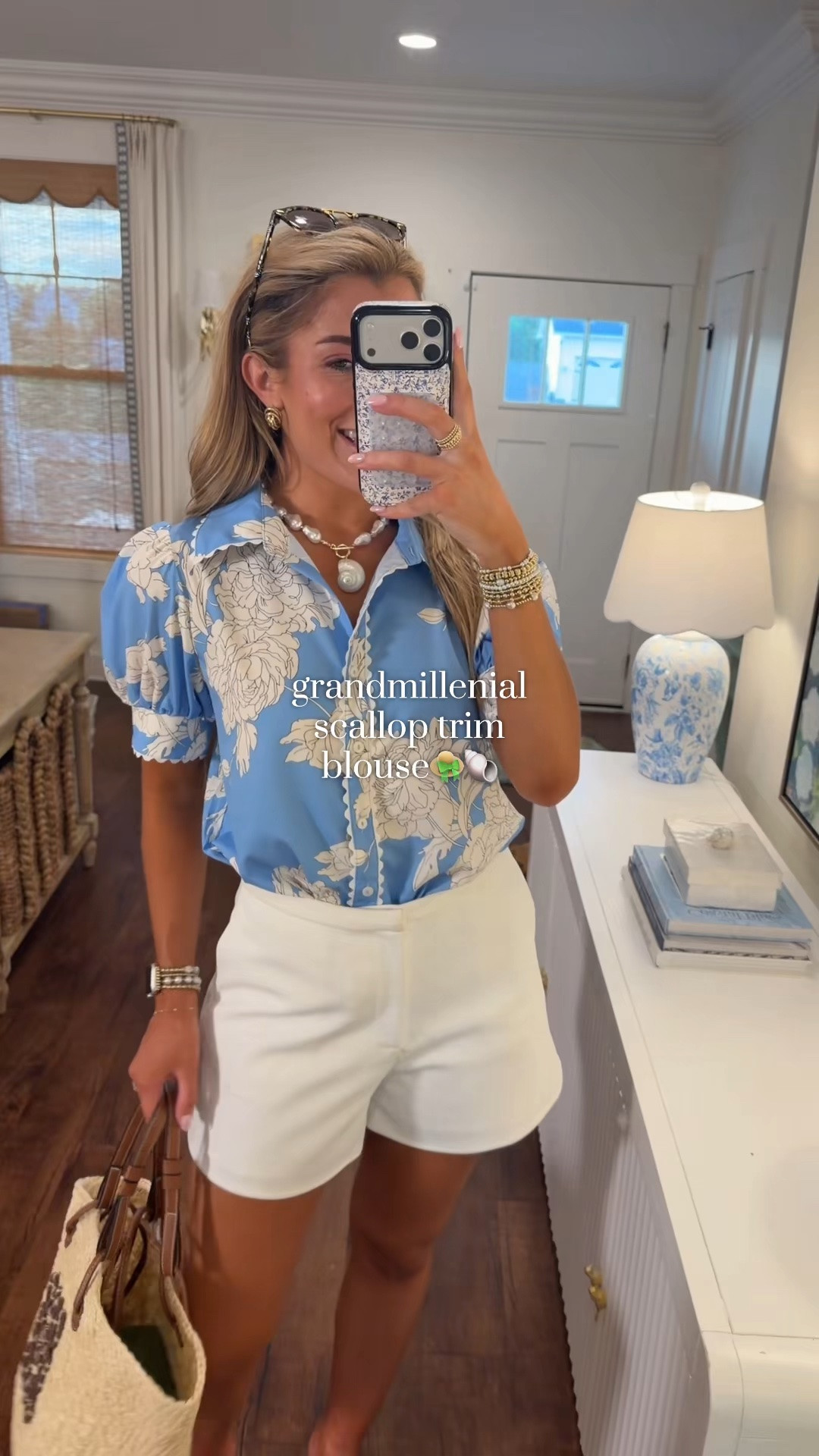 LOVE!! So easy to style too! I threw it on with some white shorts but it would be so cute with slacks or jeans!😍 so many good colors too!
Wearing size S!
#boujeeonabudget #grandmillenial #coastalgrandmother #corporatefashion
#SummerVibes

#LTKootd #LTKSeasonal #LTKWorkwear