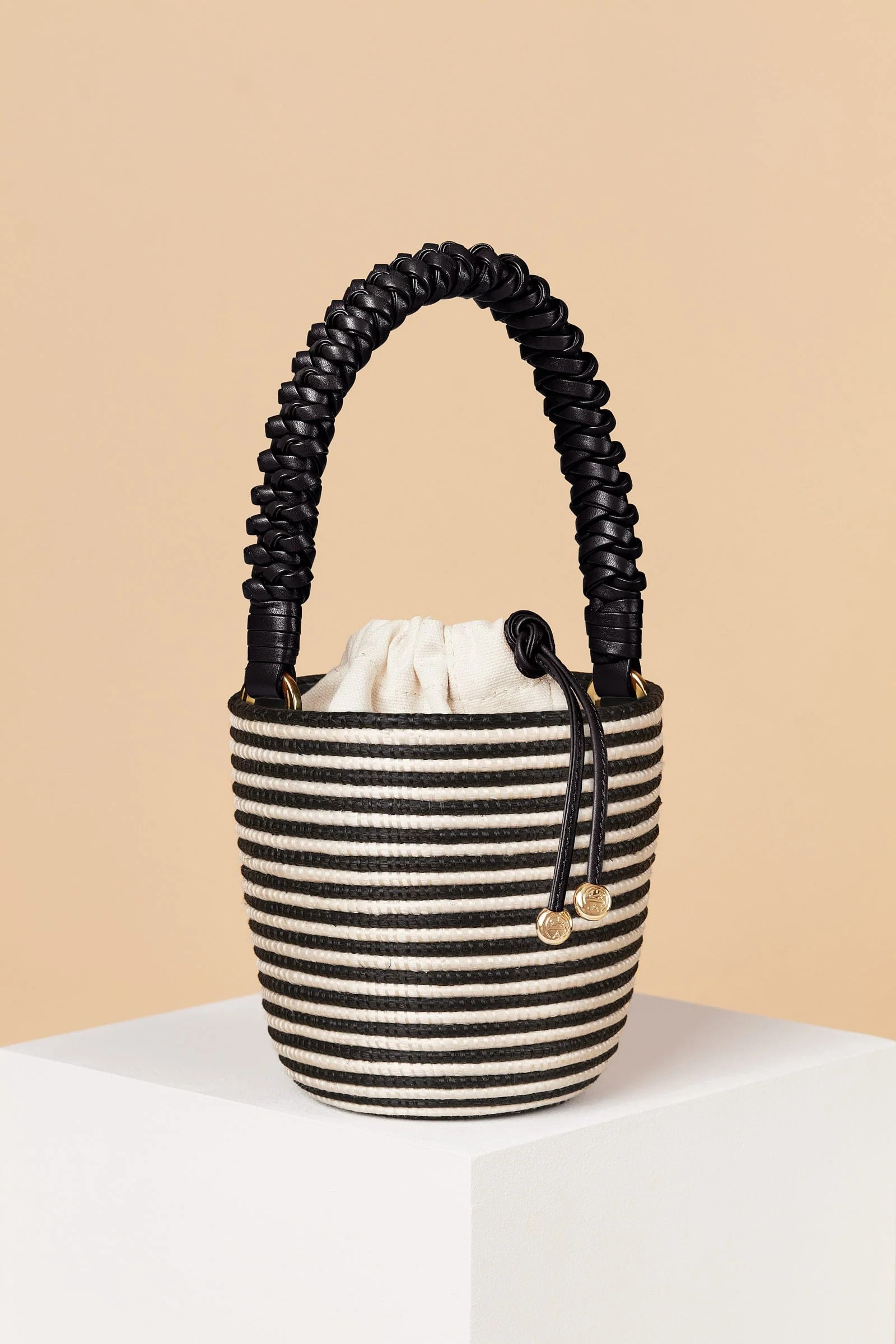 Woven Handle Lunchpail / Zebra | Cesta Collective