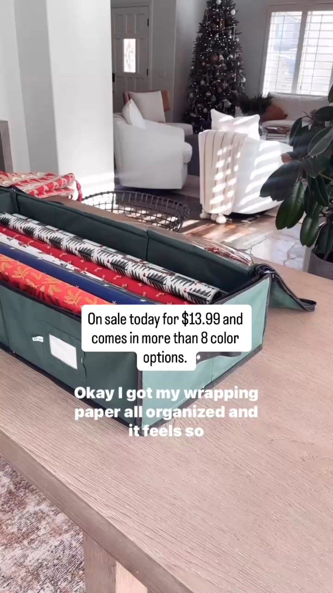 Wrapping paper organizer on sale today and comes in more than 8 different color options! 

I highly recommend this thing! 👏🏻

#LTKSaleAlert #LTKHoliday #LTKmomlife