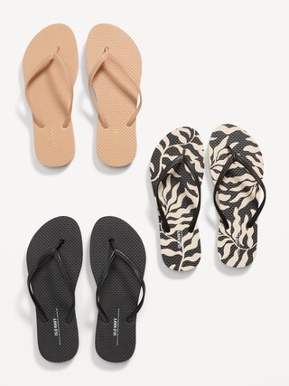 Flip-Flop Sandals 3-Pack (Partially Plant-Based) | Old Navy (CA)