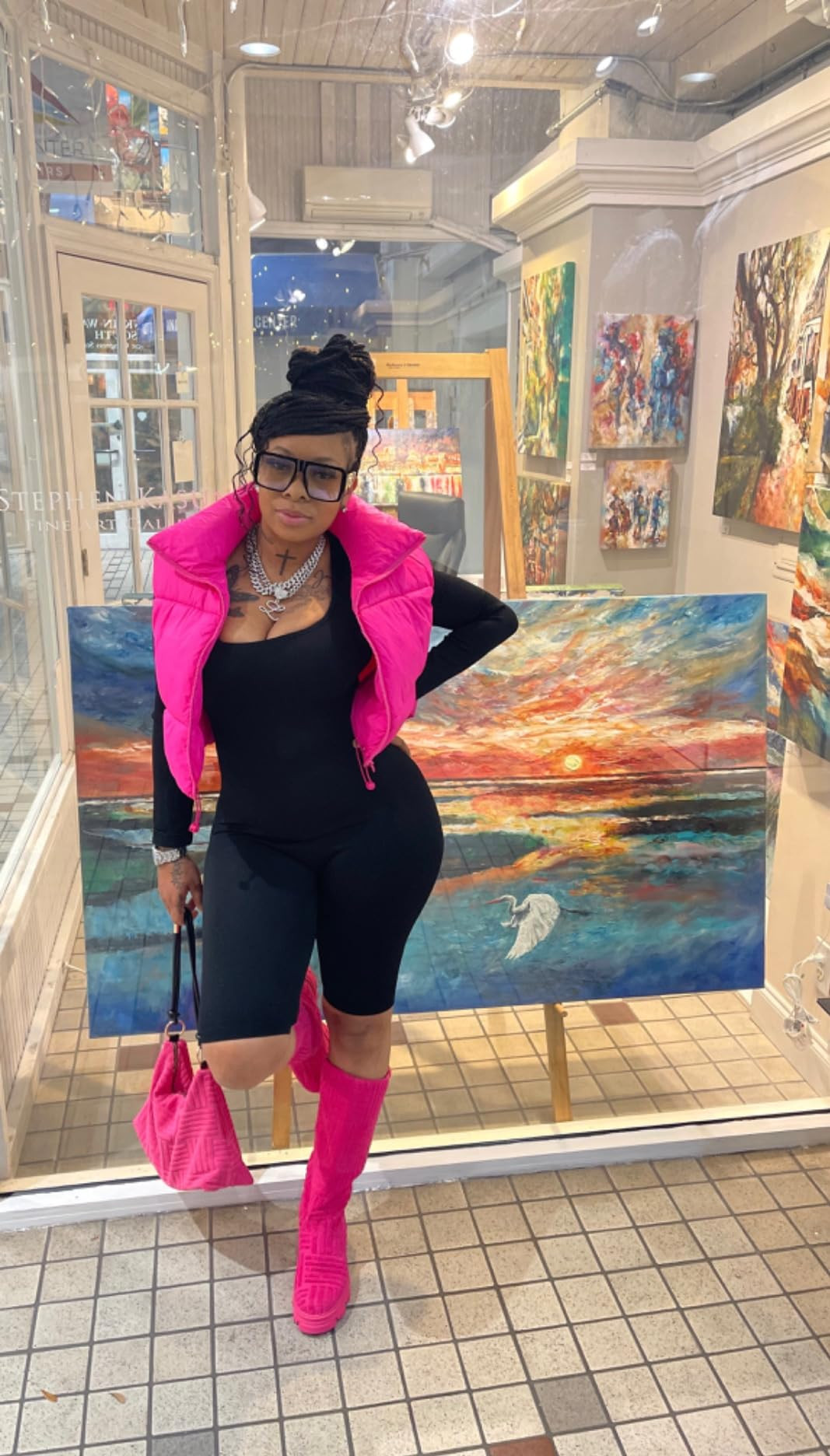 CULACCINO Women's Winter Cropped Puffer Vest Crop Jackets For Women Full Zip Stand Collar Padded ... | Amazon (US)