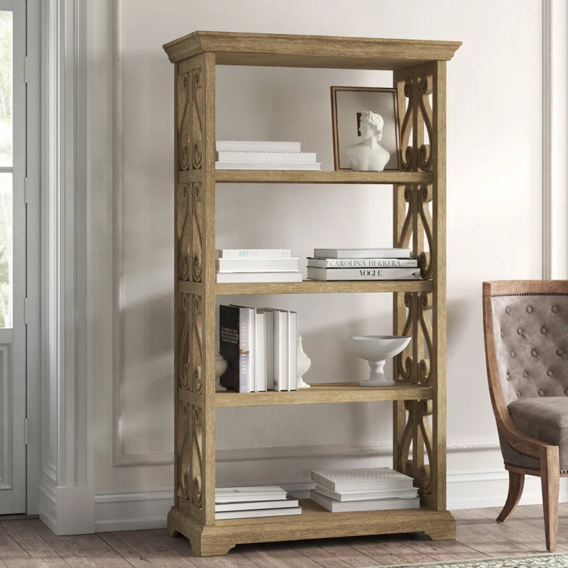 Parsons Brushed Wood Standard Bookcase | Wayfair North America
