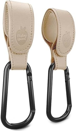 Baby Uma Stroller Hooks for Bags (2 Pack) - Leather-Style Stroller Clips and Hooks, Non-Slip Stro... | Amazon (US)